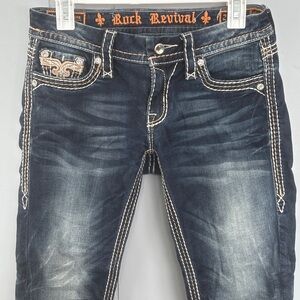 Rock Revival Dark Blue Jeans